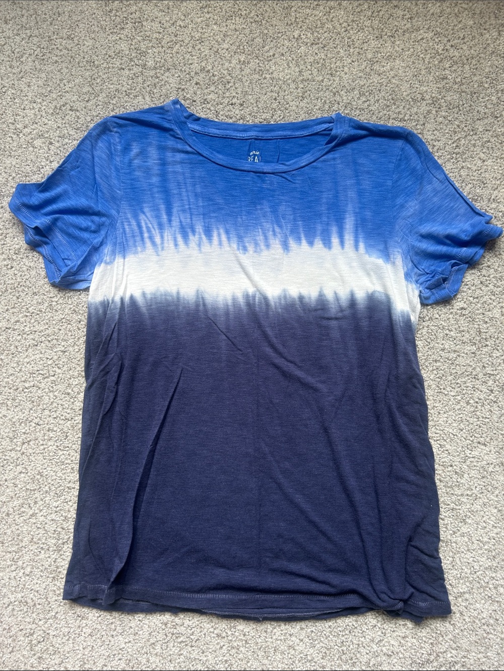 aerie Blue Gradient Ombre Short Sleeve Tee